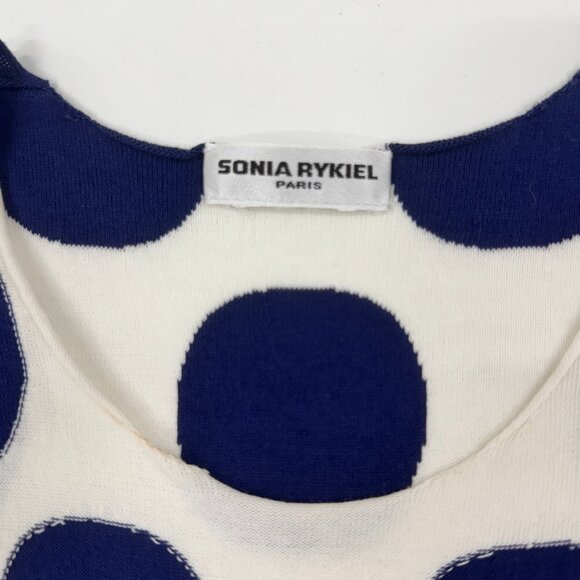 Sonia Rykiel Polka Dot Knit Sleeveless Top - Picture 3 of 7